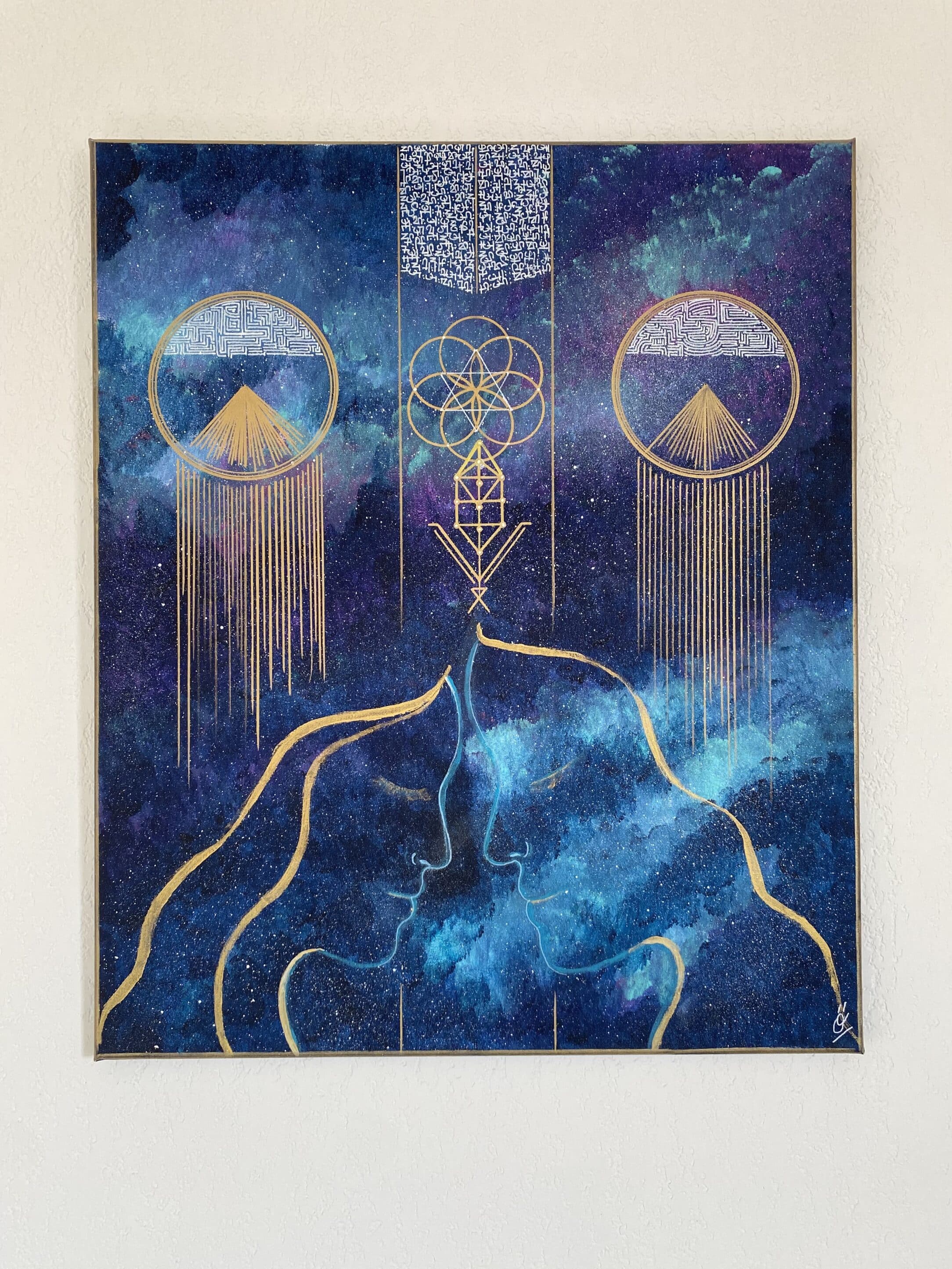 toile vibratoire, union sacrée, art sacré, langage de lumière, codes stellaires